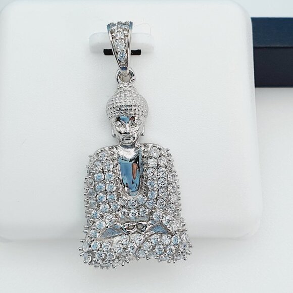 "925 Sterling Silver Cubic Zirconia Pendant, UU1P6A6048 - Picture 1 of 8